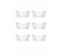 Deflecto Pack of 6 Gemstone collection A4 Landscape Wall Pocket Literature File - Diamond
