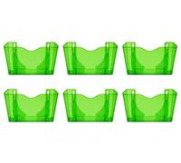 Deflecto Pack of 6 Gemstone collection A4 Landscape Wall Pocket Literature File - Emerald