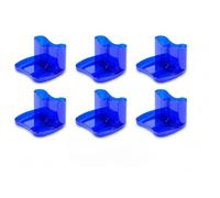 Deflecto Pack of 6 Gemstone collection Contemporary Kaddymaster Desk Tidy - Sapphire
