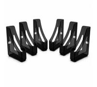 Deflecto Pack of 6 Gemstone Collection Contemporary Magazine File - Onyx