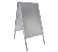 Deflect-o A1 Pavement Display Board, Aluminium Snap Frame, Free-Standing, Silver