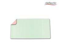 Deflecto PVC Desk Mat 80x40cm Dual Colour Pink/Green - DM8040P/G