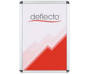 Deflecto® Rounded Corner A3 Snap Frame with a 25mm profile Silver