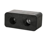Deflecto® Rubber Loading Dock Bumper 152.4 x 84.1 x 73mm -Black
