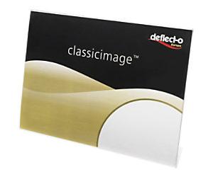 Deflecto Sign Holder A3 Landscape 1 Countertop Rectangle 42 (W) x 11 (D) x 30.3 (H) cm Transparent