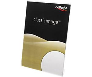 Deflecto Sign Holder A3 Portrait 1 Countertop Rectangle 41 (W) x 10.5 (D) x 29.8 (H) cm Transparent