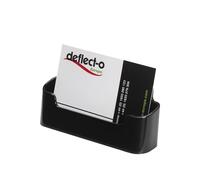 Deflecto Single Landscape Business Card Holder 70104 - Black