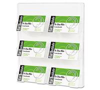 Deflecto Single Landscape Business Card Holder 70601 - Transparent