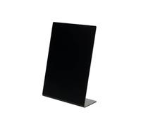 Deflecto Slanted Display Sign Acrylic A4 Portrait Black SSPA414-2