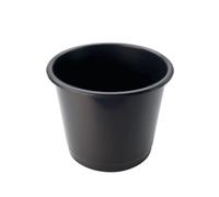 Deflecto Steritouch Waste Bin Plastic Round (14 Litre) - Black