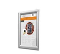 Deflecto TamperProof Snap Frame A3 with a 25mm profile Silver supplied with the tool for opening the frame.