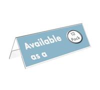 Deflecto Value A4 Landscape Name Holder, Pack of 12, Double Sided Display