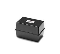 Deflecto Value Size 6 x 4 Index Card Box - Black, 152 x 102 mm
