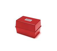 Valuex Deflecto Card Index Box 6x4 inches / 152x102mm Red