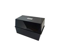 Deflecto Value Size 8 x 5 in Index Card Box - Black