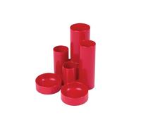 Valuex ValueX Deflecto Tube Tidy 6 Compartments Red