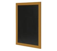 Deflecto Wall Mounted Chalkboard, Durable Writable Message Board, Easy Wipe Surface for Restaurants, Cafés, Kitchens and Events - Single Pack, 30cm x 40cm Teak