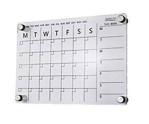 Deflecto Wall Planner Non Magnetic Wall mountable 29.7 (W) x 21 (H) cm Plastic Transparent