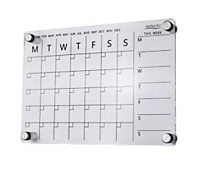 Deflecto Wall Planner Non Magnetic Wall mountable 42 (W) x 29.7 (H) cm Plastic Transparent