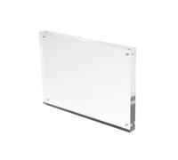 Deflecto Yearntree Deflecto 15mm A6 Magnetic Double Sided Acrylic Display Block Photo Frame, Clear, Transparent, Picture Display, (150 X 105 X 15mm)