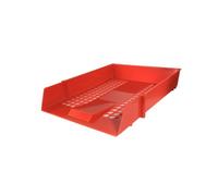 Deflecto Yearntree Deflecto A4 Essential Letter Tray In Red, A4 Paper Tray Organiser, Letter Organiser Storage, Desk Trays - Cp043Ytred