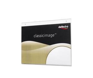 Deflecto Yearntree Deflecto A4 Landscape Wall Sign Holder - A4 Sign Holder - A4 Wall Mounted Document Holder - Poster Holder - Advertising Board