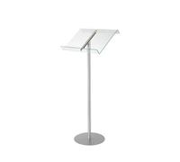 Deflecto Yearntree Deflecto Lectern Without Ring Binder Floor Stand Silver/clear - Acrylic Sign Holder - Base Stand For Speech - Music Stands