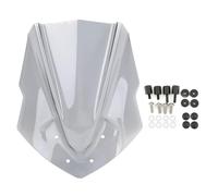 Deflector ABS Plastic Motorcycle Windshield WindScreen For Yamaha MT125 2015 2016 2017 2018 2019 MT-125 Extension Spoiler(GRAY)