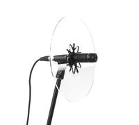 Deflector for trumpets, trombones, bass trombones, flugelhorns, saxophone mirror, acrylic reflector for horn (Clear, Wind Instruments(universal))
