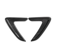 Deflector Lips Spoiler Deflector 1 Pair For BMW F30 F35 F31 320i 328i 335i 2013-2018 ABS Car Front Bumper Side Vent Air Flow Intake Cover Wheel(Carbon Look)