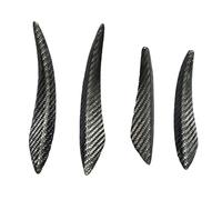 Deflector Lips Spoiler Deflector Front Side Air Vent Carbon Fiber Front Bumper Fins Trims Decoration For Subaru For Impreza For WRX 7/8/9/10th
