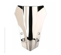 Deflector Windshield For MT-09 For FJ09 For Tracer 900 2015 2016 2017 Motorcycle Double Bubble Windshield WindScreen Accessories Fairing Deflector Motorcycle Windshield(Silver)