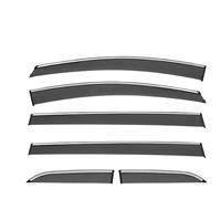 Deflectors Wind For ODYSSEY RC MK5 2015-2022 Chrome Strips Rain Guards 6pcs Window Visor Wind Deflectors Door Vent Shades