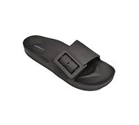 DeFonseca Original Model Sestrip Women's Slipper with Adjustable Rubber Band for Home, Garden, Beach, Pool, Quality Italian Brand, Black, 6 UK