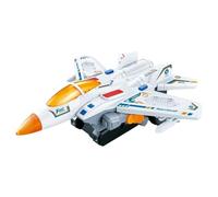 Deformation Aircraft Toy, Transforming Robot Fighter, Automatic Morphing Action, Electric Light-Up Design for Kids' Playtime at Home, School, Park, and Kindergarten Activities