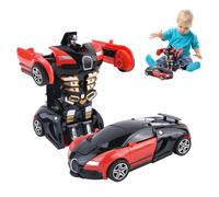 Deformation Auto Playthings - Convertible Automobile Set, Pullback Motion Feature | Interactive Learning Robotics Entertainment for Kids Creativity Coordination Thinking Gift Education STEM XRAY
