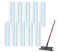 Defresit 10 pcs Replacement Mop Pads for Vileda H2PrO Spin Mop System,Microfibre Washable Reusable Flat Mop,Washable and Reusable Mopping Head Refills, Safe on Hard Floors