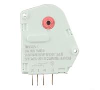 Defrost Timer Controller for Refrigerator 6H 21M Cycle ABS Metal Quiet Operation Replacement Part TMDC625-1 Compatible with for midea