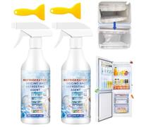 Defrosting Spray for Fridge Freezer, Shienus 2Pack Rapid Refrigerator Defrost Mulit-Use Freeze Spray for Refrigerator Efficiently Quickly Removes Ice Buildup