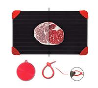 Defrosting Tray for Frozen Meat Rapid and Safer Way of Thawing Food Large Size Defroster Plate Thaw by Natural Heating A Pack with 14×8in