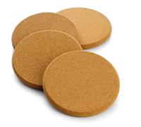 DEFTIMIRC 6Pack Round Cork Trivet 10cm, Cork Coasters Set for Hot Pots, Pans, Kettles and Potted Plants, DIY Art Crafts for Home Wall Decor, 4inch