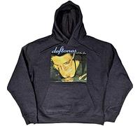 Deftones Hoodie Around The Fur Band Logo Official Unisex Navy Blue Pullover M