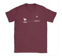 Deftones Rock Ohms White Pony Outfit Shirts Men Women metal Casual Cotton Classic Tees burgundy L