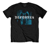 Deftones Static Skull Official Tee T-Shirt Mens Unisex (Large) Black
