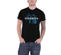 Deftones Unisex T-Shirt: Static Skull (Back Print) (Medium) - Deftones - Clothing