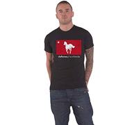 Deftones Unisex Adult Star & Pony Cotton T-Shirt (L) (Black)