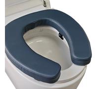 Deftyolo Toilet Seat Cushion Toilet Seat Riser with 2-inch High-Density Foam Performance Microfiber Fabric-Suitable for Standard,Elongated Toilets Bedside Commode(Blue)