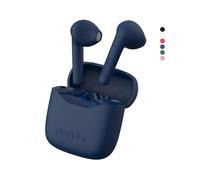 Defunc True Lite Blue - Wireless Bluetooth 5.3 Hi-Fi Stereo Sound Headphones, Touch Control, Integrated Microphones, 20 Hours Playback Time, USB-C Charge, for iOS and Android Phone