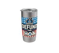 Defund HOA Homeowners Association Social Justice Stainless Steel Insulated Tumbler