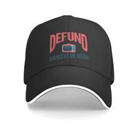 Defund Mainstream Media - Fake News - Propaganda Baseball Cap Man Cap Anime Hat Visor Women Hats Men's Cotton,for All Seasons